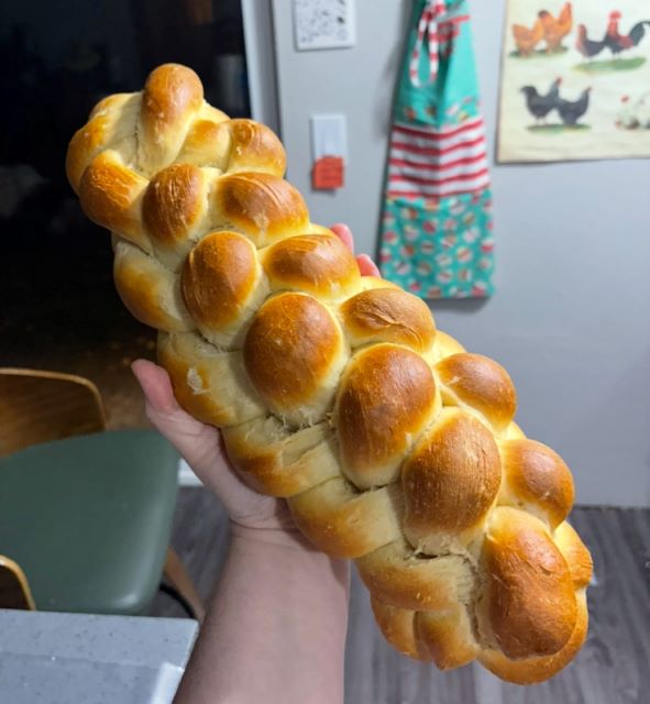 6 strand braided challah
